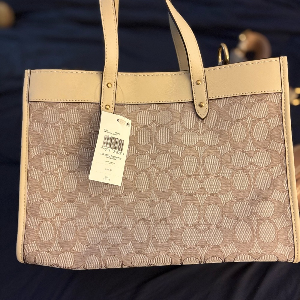 Coach Tan Signature Tote Bag - Picture 4 of 4